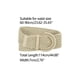 thumbnail image 3 of Cinturones de cintura anchos tejidos para mujer de talla grande INSPIRE CHIC con hebilla trenzada para vestido, hebilla gruesa, beige 114cm, 3 of 4