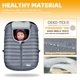 thumbnail image 5 of Funda de asiento de coche Orzbow para invierno, cálida, de felpa, impermeable, gris, 5 of 6