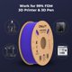 thumbnail image 4 of Filamento para impresora 3D Creality PLA de 1,75 mm Hyper 1 kg, color morado, 4 of 6