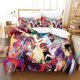 thumbnail image 1 of Personality Shaman King Bedding Set Cartoon Anime three-piece set Adult Kid Bedroom Duvetcover Sets 3D Kawaii Game twin set Bed Sheets, 1 of 5