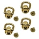 thumbnail image 4 of 4x Bolsa De Metal Anclajes Laterales Monedero Fabricación Hebillas Ganchos Cierres Oro, 4 of 5
