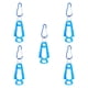 thumbnail image 2 of 5x Clip Para Guantes De Exterior Clip Anticaída Para Construcción Al Aire Libre Azul, 2 of 3