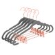 thumbnail image 1 of Perchas para pantalones MIZGI Premium Velvet con clips, paquete de 20, color gris, 1 of 8