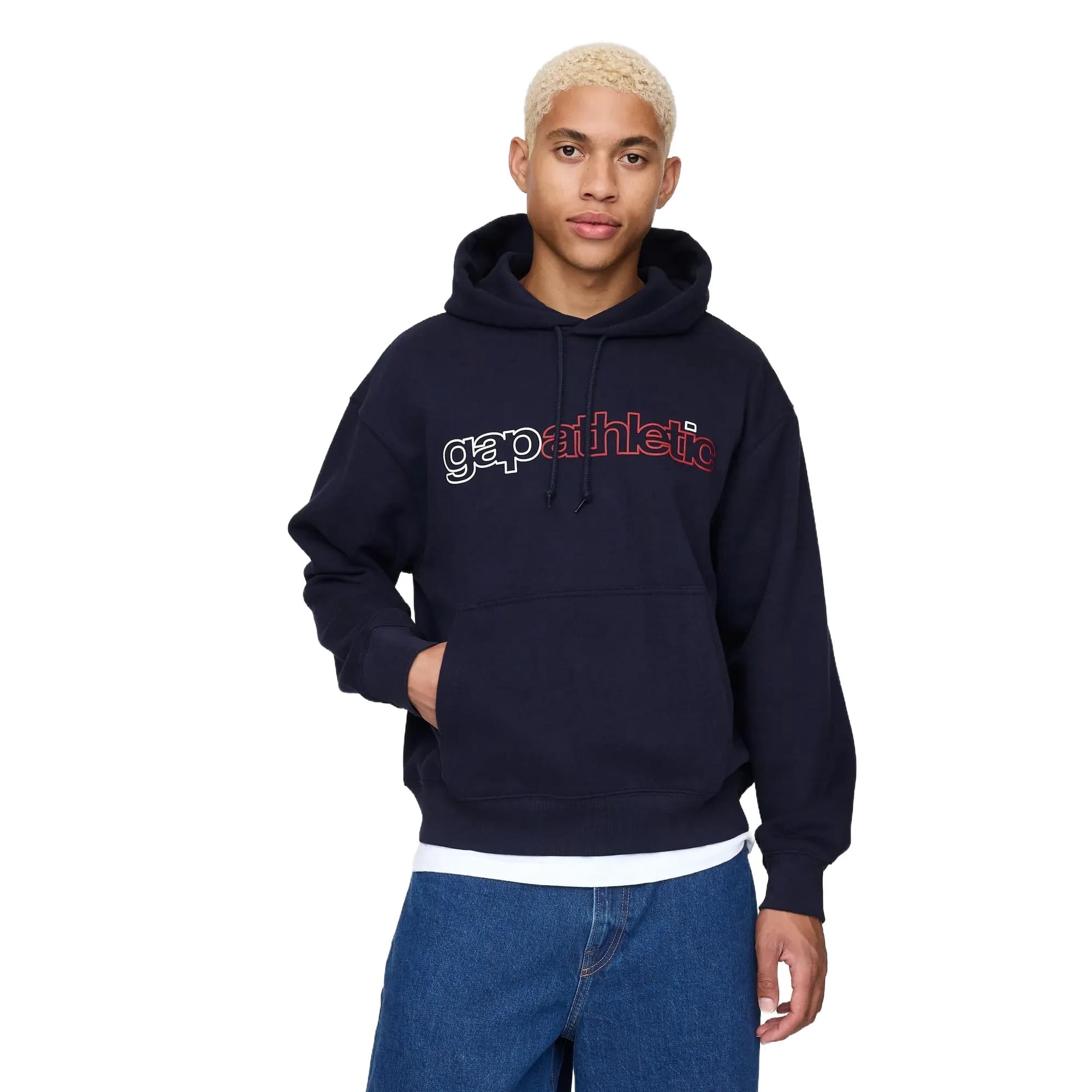 Sudadera Con Capucha Y Logotipo De Gap, Uniforme Azul Marino Para Hombre, Talla Xxl