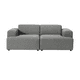 thumbnail image 2 of Sofa Gaspar 2 Cuerpo Gris Claro, 2 of 3