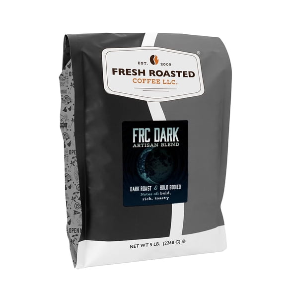 Café recién tostado, mezcla FRC, tostado oscuro, 2,27 kg