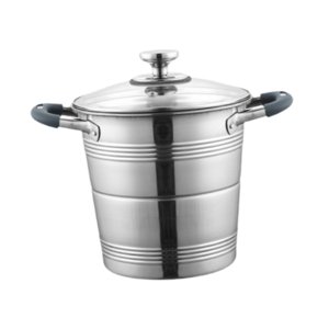 Magideal - Olla Freidora De Acero Inoxidable Olla Freidora Con Tapa, Cesta Coladora, Utensilios De Cocina Olla Para Sopa Resistente Con Bandeja Para Cocinar Al 5 Litros