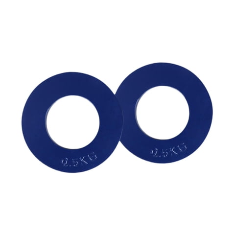 Ioensy - 2 Discos De Peso Fraccionario, Discos Adicionales Para Entrenamiento Estándar, Fitness, Color Azul, 0,5 Kg