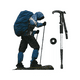 thumbnail image 5 of Baston Senderismo Trekking 3 Tramos Mango Antishock Retracti, 5 of 5