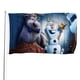 thumbnail image 1 of Olaf Presenta Bandera impresa con temática, regalo perfecto para fanáticos, amigos y familiares, y adecuada para actividades al aire libre e interiores, decoraciones de fiesta. 90 cm × 150 cm., 1 of 6