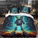 thumbnail image 3 of Juego de funda nórdica Demon Ninja con estampado 3D, fundas de edredón suaves de microfibra cepillada, fácil cuidado, juegos de ropa de cama de calidad hotelera con funda de almohada, juego, 3 of 3