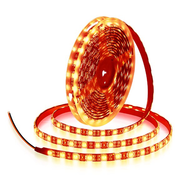 Tira de luces LED ALITOVE, naranja, 5 m, 300 LED, impermeables, IP65