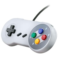 Gen - Control Joystick Pc Usb Consola Mando Snes Super Nes Joypad Retro Vintage Gris