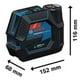 thumbnail image 3 of Nivel laser multilíneas verdes GCL 12V-50-22 CG BOSCH, 3 of 7