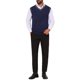 thumbnail image 2 of INSPIRE CHIC Chaleco de Suéter para Hombre Cuello en V Jersey sin Mangas Top L Azul Marino, 2 of 5