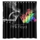 thumbnail image 1 of Cortina de ducha con diseño de Pink Floyd, juego de cortinas de baño con ganchos, tamaño 66 x 72 pulgadas, 1 of 3