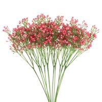 Flores Artificiales Uxcell Ramo 12 Piezas Pu Rosa