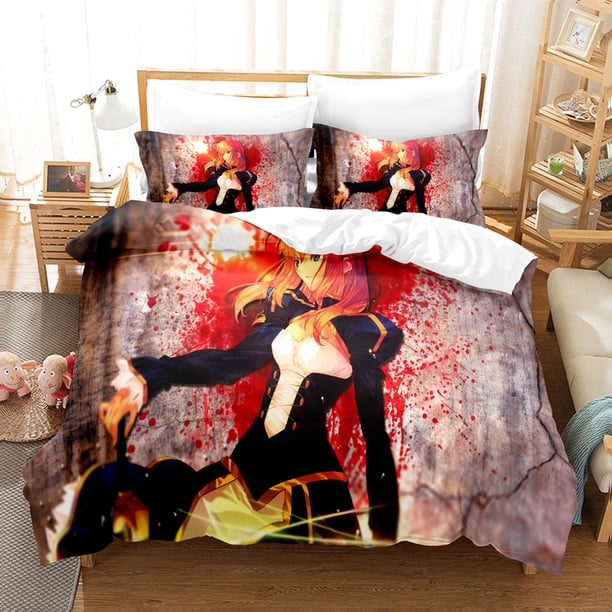 New Fate/stay night Unlimited Blade Works Bedding Sets Duvet Cover Set With Pillowcase Twin Full Bedclothes Bed Linen Bed Sheets