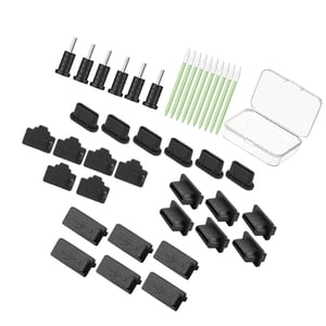 Bothyi - Fundas Antipolvo Para Enchufes Con Caja De Almacenamiento Accesorios De Silicona Portátiles Y Resistentes