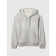 thumbnail image 4 of Sudadera con Capucha GAP para Mujer con Logo, Cierre Completo, Gris XS, 4 of 4