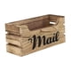 thumbnail image 4 of Caja De Almacenamiento De Madera Para Correo, Buzón De Mesa Decorativo Hecho A Mano, 26x10x12cm, 4 of 5