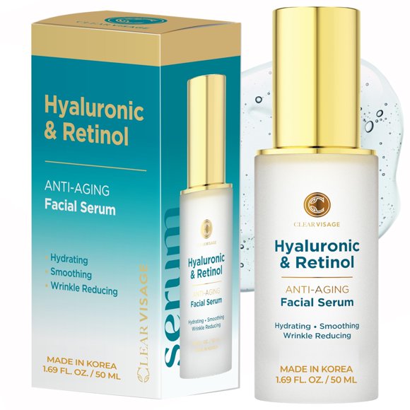 Suero facial Clear Visage 50 ml Ácido hialurónico y retinol