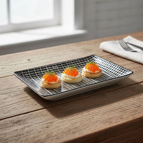 Bric - Plato 16X10 Cm De Porcelana X4