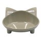 thumbnail image 1 of Lindo Tazón De Fuente De Agua Con Forma De Orejas De Gato Para Mascotas, Cuenco Ancho De Alimentación Antideslizante, Gris, 1 of 5