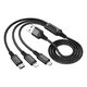 thumbnail image 1 of Cable cargador USB 3 en 1 micro(v8)/tipo c/lightning, 1 of 3
