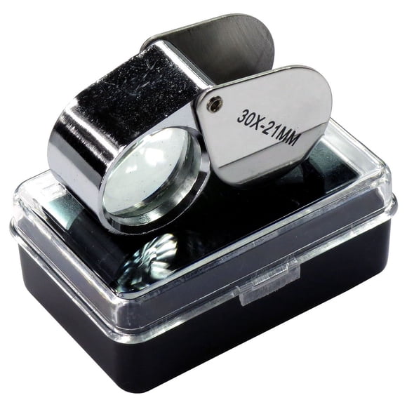 Lente Loupe HTS 202L3 de acero inoxidable con aumento de 30x y 21 mm