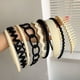 thumbnail image 1 of 9pcs Non-Slip Plastic Teeth Hairbands - Stylish Matte Hair Bands for All Hair Types!, 1 of 5