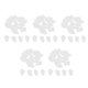 thumbnail image 1 of Paquete De 5 Tapones Para U?as De Gato Para Mascotas Gatos Patas Cuidado De U?as Garras Tapas Cubiertas L Transparente, 1 of 5