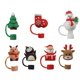 thumbnail image 3 of Tapas De Paja De Navidad A Prueba De Polvo Vacaciones Adorable Adorno De Paja De Navidad 7 Piezas, 3 of 5