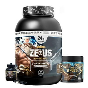Palikos Fitness - Proteina Zeus Complex 1Kg Cookies / Creatina 300G/ Minibottle