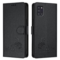 Funda Tipo Cartera Foxdock Para Samsung Galaxy A31 Con Soporte, Ranuras, Rfid, Diseño De Gato