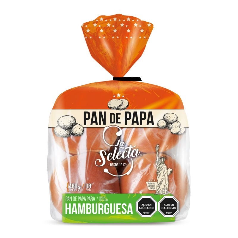 Pan De Papa 8 Un 480 g La Selecta