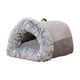 thumbnail image 1 of Nido Para Gatos Semicerrado, Suministros Suaves Para Mascotas, Cama Para Gatos Durmiendo Para Gatitos, Perros, Gris, Mediano, 1 of 4