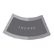 thumbnail image 1 of Alfombra De Baño Curvada, Alfombra Para Suelo De Bañera, Alfombra Antideslizante Para Inodoro, Alfombra De Ducha Con Ventilador, Gris, 1 of 5