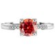 thumbnail image 1 of Anillos de Moissanita de Corte Redondo de 2 Uds para Mujer Color D VVS1 Anillos de Diamante de Plata Esterlina S925 Rojo/azul/rosa Bandas de Boda de Moissanita con Certificado, 1 of 9