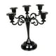 thumbnail image 4 of Candelabro De Metal Con 5 Brazos Para Velas, Candelabro Para Fiestas, Cenas, Color Negro, 4 of 5