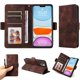thumbnail image 1 of Carcasa FOXDOCK iPhone 11 Pro Max de cuero PU, diseño acolchado clásico, protección contra caídas y rayones, 1 of 5