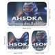thumbnail image 3 of Ahsoka Tano-theme 4-Piece Shower Curtain Set with Rugs, Waterproof Bathroom Decor Set Includes Bath Mat, U-Shaped Rug, Toilet Lid Cover and Curtain with Hooks, 3 of 6