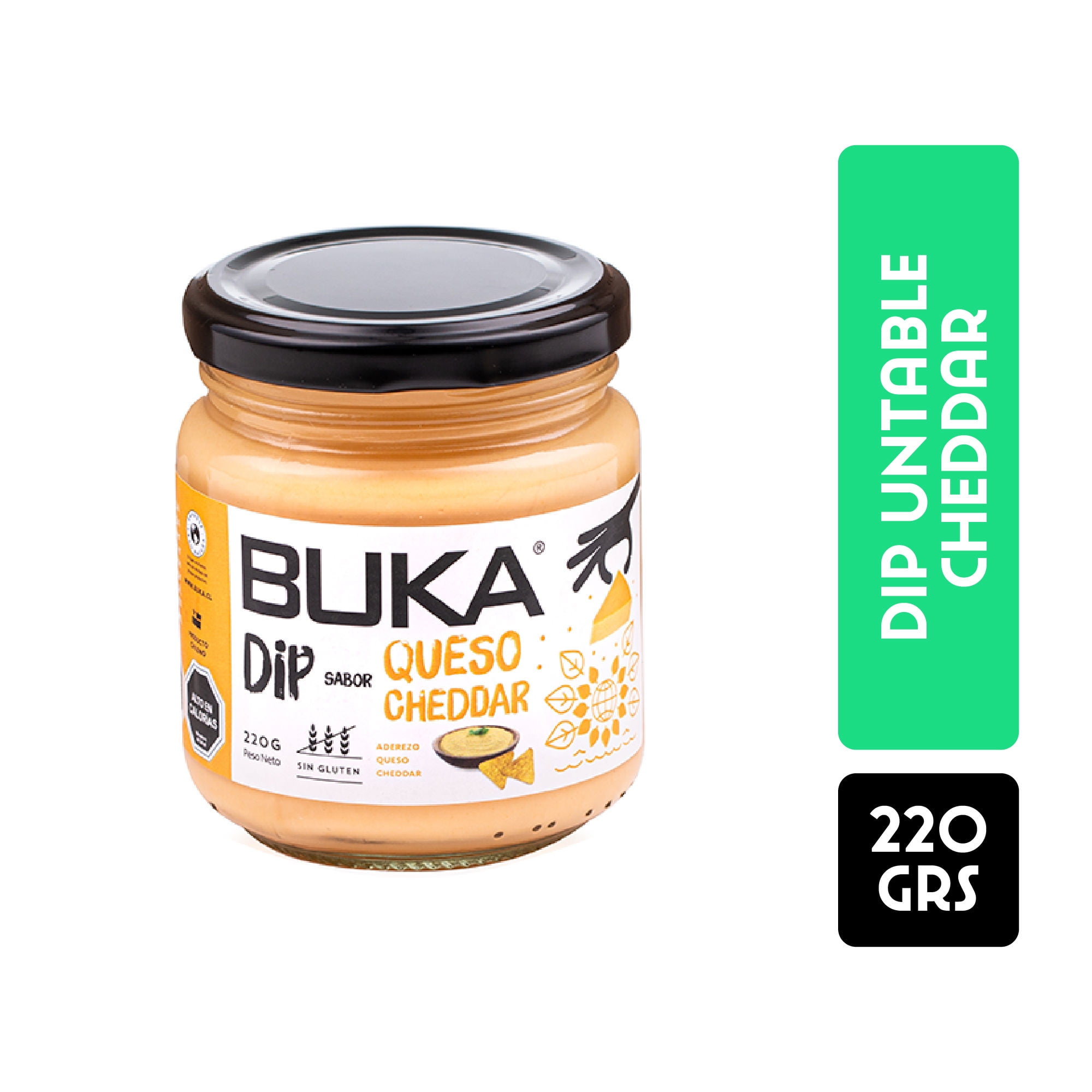 Salsa Dip Queso Cheddar Frasco 220 g Buka