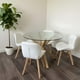 thumbnail image 2 of Comedor Mesa Equiz 100cm + 4 Sillones Rubik Blanco, 2 of 3