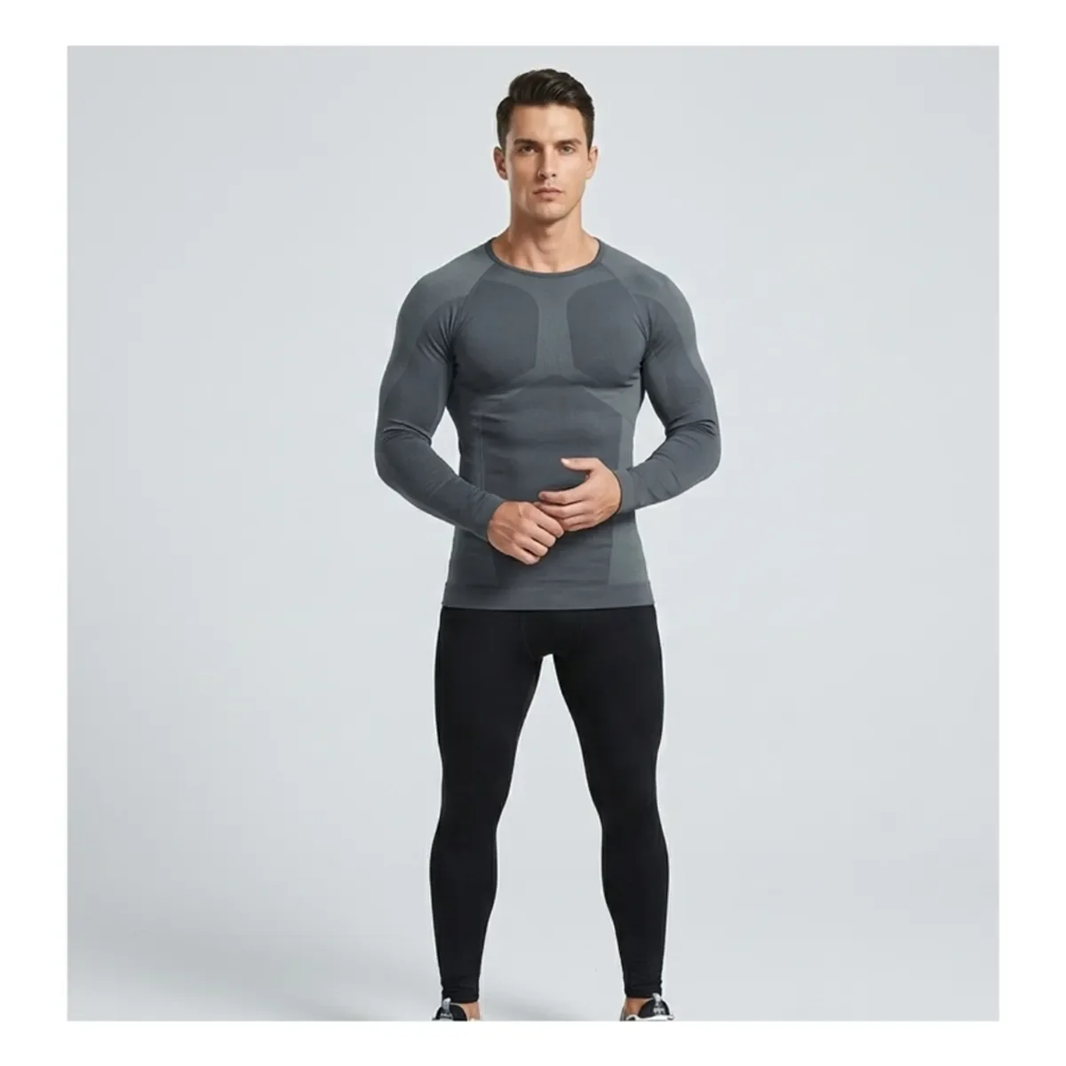 Genérico - Primera Capa Térmica Hombre/mujer Sin Costuras Running Outdoor