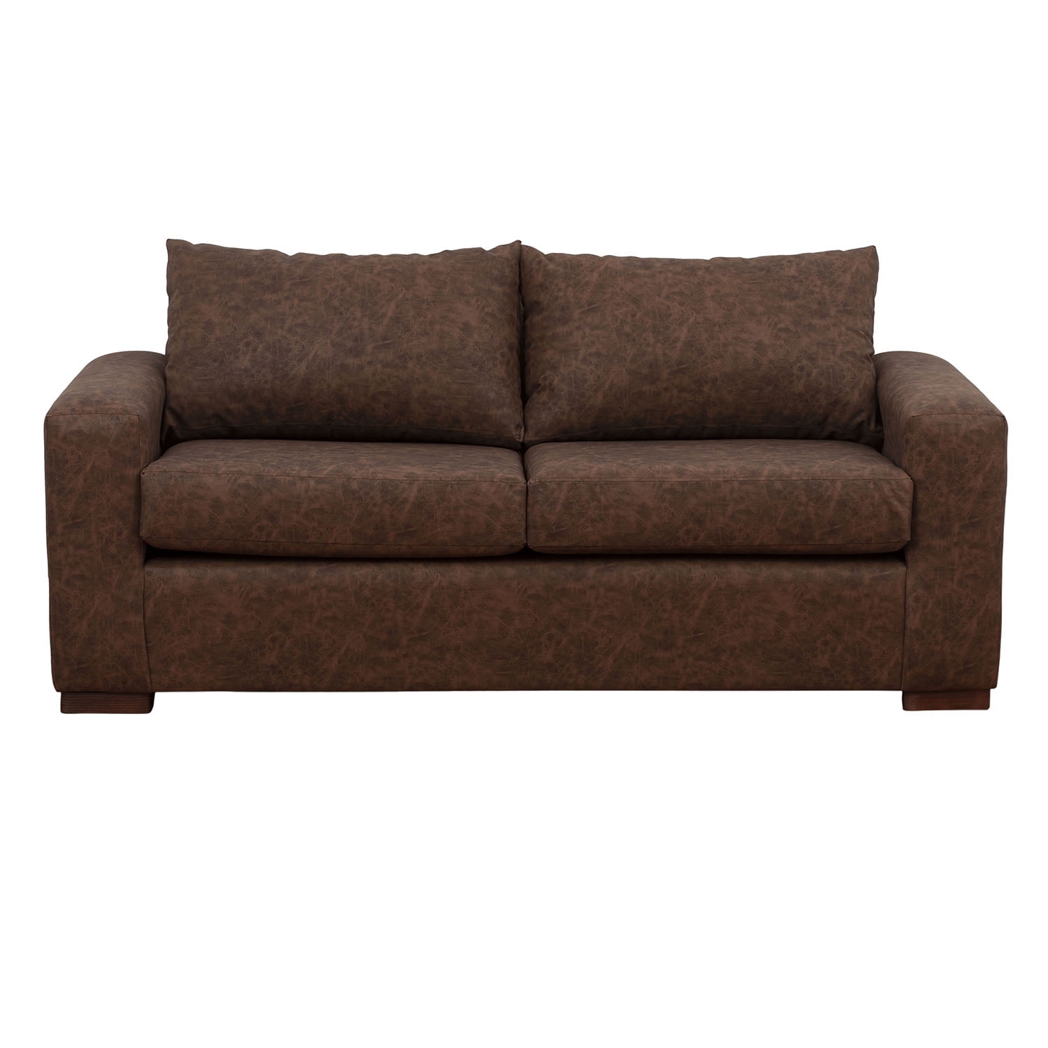 Muebles América - Sofá Neo 3 Cuerpos Cuero Auris Café