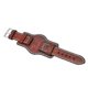 thumbnail image 1 of Pulsera De Reloj De Pulsera De Cuero Genuino 20 Mm Accesorios De Costura Hechos A Mano Rojo, 1 of 5