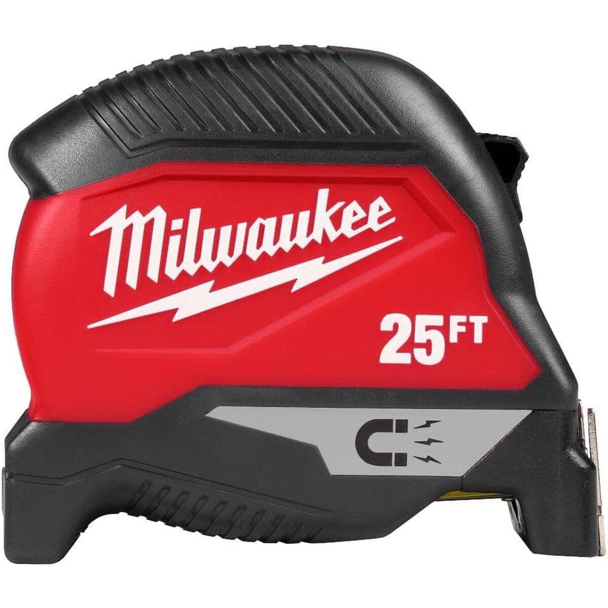 Milwaukee - Cinta Métrica Magnética 25ft Hoja Rígida Roja