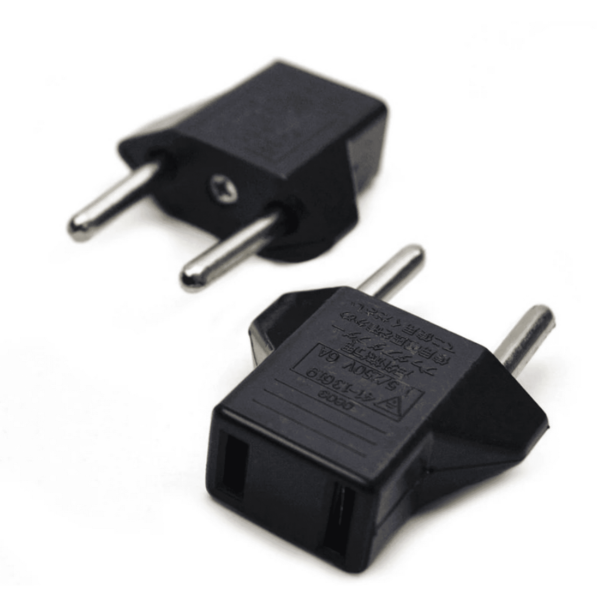 Genérico - 2 Adaptadores Enchufe De Americano A Chileno
