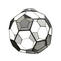 Magideal - Pantalla De Lámpara Colgante De Malla Metálica, Cubierta De Luz Colgante, Jaula De Lámpara De Moda, Pantalla De Alambre De Hierro Con Forma De Balón Negro